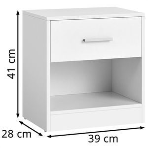 Produktbild für Nachttisch Vasagle LET619T14, weiß