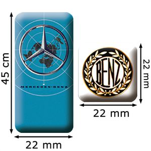 Produktbild für Magnete Nostalgic-Art Mercedes-Benz Logo Evolution