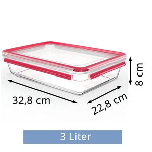 Produktbild für Frischhaltedose Emsa Clip&amp;Close N1041200, aus Glas