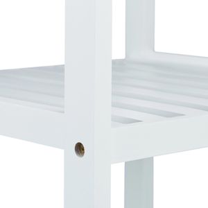 Produktbild für Badregal Relaxdays 10020913, aus Bambus, weiß