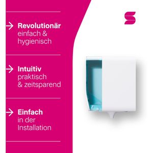 Produktbild für Handtuchspender Satino Hyginity Plus, 333416, CF1
