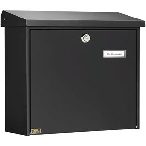 Briefkasten Burg-Wächter Comfort 913 S, schwarz, aus Stahl
