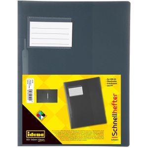 Produktbild für Schnellhefter Idena 307850, schwarz transluzent