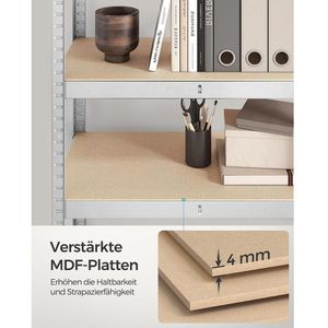 Produktbild für Schwerlastregal Songmics 5 Holzböden