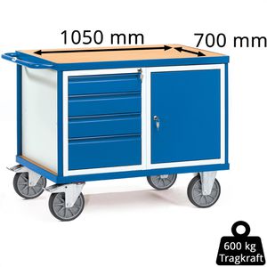 Produktbild für Werkstattwagen Fetra 2476, Tragkraft 600 kg