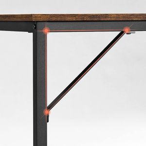 Produktbild für Schreibtisch Vasagle LWD038B01, braun