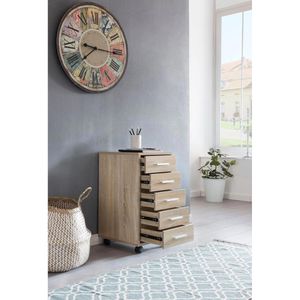 Produktbild für Rollcontainer Wohnling Lisa, WL5.272, aus Holz, sonoma eiche