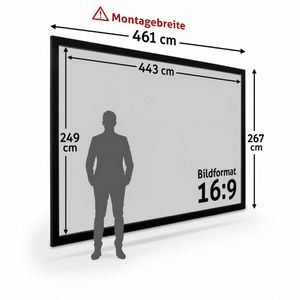 Produktbild für Beamer-Leinwand ESMART Professional MIRALE GRAU