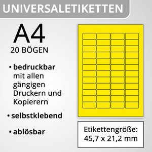 Produktbild für Universaletiketten Herma 4366 Special, gelb