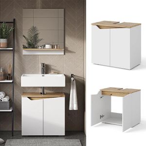 Produktbild für Waschbeckenunterschrank Vicco Marelle, stehend