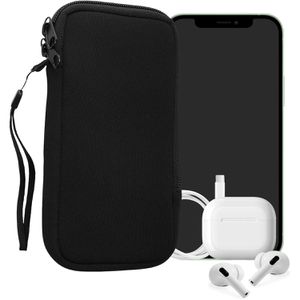 kwmobile Handytasche XL, für Handys bis 6,7 / 6,8 Zoll, schwarz, Neopren