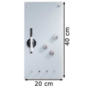 Produktbild für Glas-Magnettafel Zeller 11610 Memoboard, inkl. Zubehör