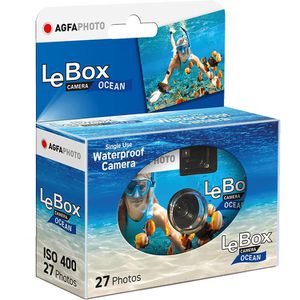 Produktbild für Einwegkamera AgfaPhoto LeBox Ocean, wasserdicht, 27 Aufnahmen