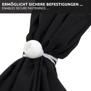 Produktbild für Planenspanner ECENCE 81010109, weiß, 100 Stück