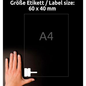 Produktbild für Kabeletiketten Zweckform L7950-20, weiß