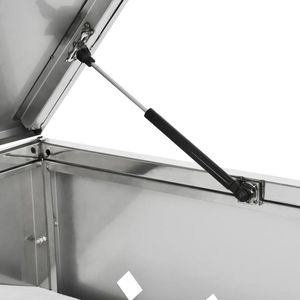 Produktbild für Mülltonnenbox vidaXL 145379, Edelstahl