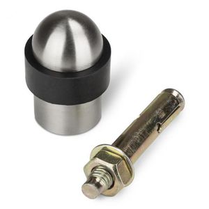 Produktbild für Türstopper SO-TECH Poll 108583, Gummi/Edelstahl