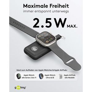 Produktbild für Powerbank Goobay 76253 für Apple Watch, 2500mAh