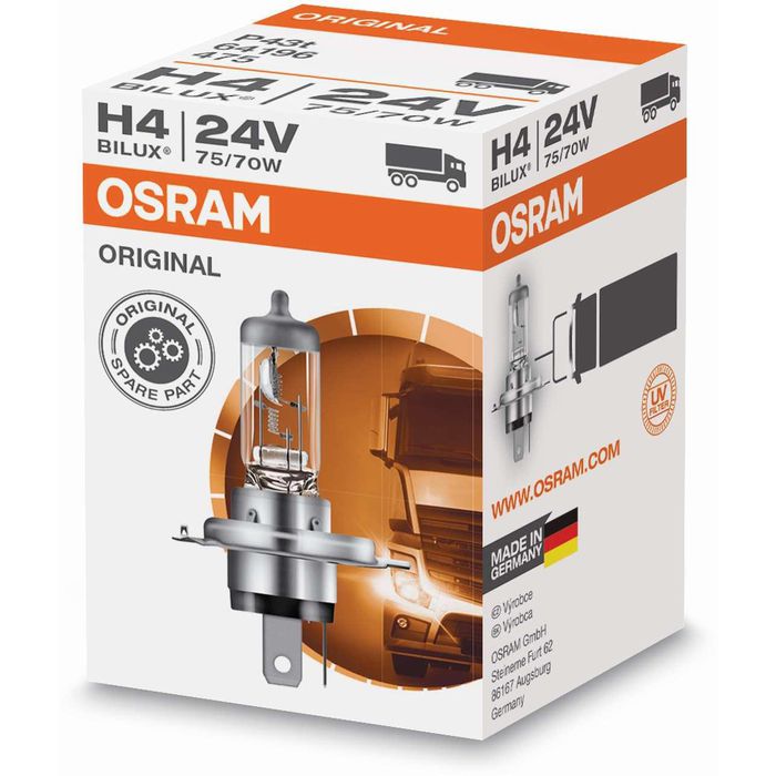 Osram Auto-Lampe Original Line 64196, H4, 24V, Scheinwerferlampe – Böttcher  AG