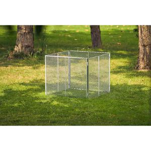 Produktbild für Komposter Brista 001119, silber, aus Metall