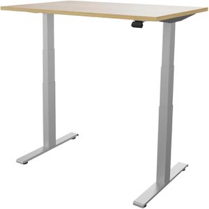 Produktbild für Schreibtisch fm-Büromöbel fouraction, eiche / silber