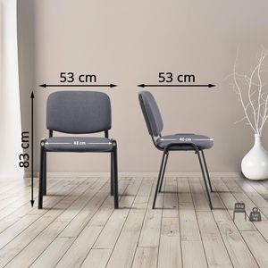 Produktbild für Besucherstuhl CLP Ken, 1028808, stapelbar