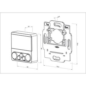 Produktbild für Fernbedienung WIR-Elektronik eUHR eU140, weiß