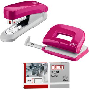 Produktbild für Heftgerät Novus Twinset E15/E210, 020-1875, inkl. Locher