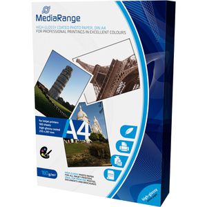 Produktbild für Fotopapier MediaRange MRINK105, für Inkjet, A4