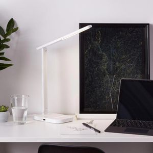 Produktbild für Schreibtischlampe Brilliant Vicari, weiß, LED, dimmbar