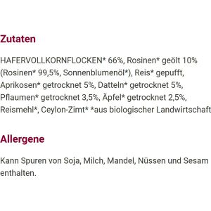 Produktbild für Haferbrei Alnatura Porridge Früchte, BIO