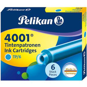 Füllerpatronen Pelikan 4001 TP6, türkis