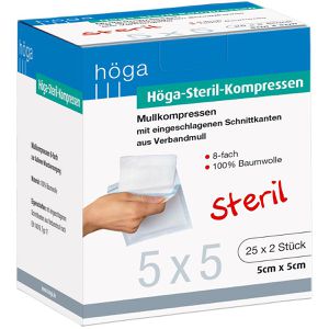 Mullkompressen Höga 04401894, aus Baumwolle, steril