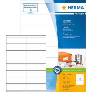 Universaletiketten Herma 4427 Premium, weiß