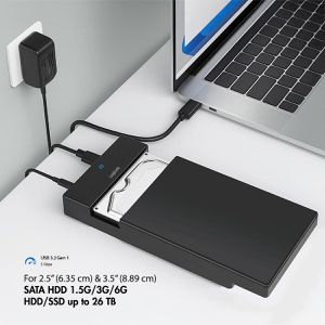 Produktbild für Festplattengehäuse LogiLink UA0460, schwarz