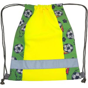 Turnbeutel Korntex Gymact Action Fußball, gelb, für Kinder