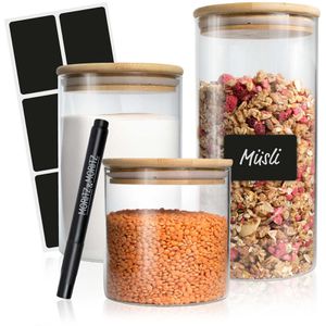 Vorratsglas Moritz&Moritz 2437, mit Bambusdeckel