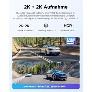 Produktbild für Dashcam VIOFO A229 Plus 2CH, Auto