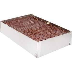 Produktbild für Backrahmen wenco 555555, mit Klemmung &amp; Teiler, aus Edelstahl