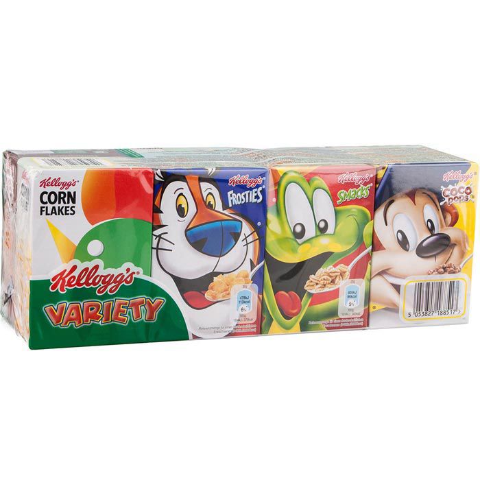 Kelloggs Cornflakes Variety 8 Pack, 8 Portionspackungen, 7 Sorten, 195g - Böttcher AG