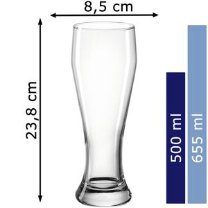 Produktbild für Biergläser Montana Basic 075037, Weizenbierglas