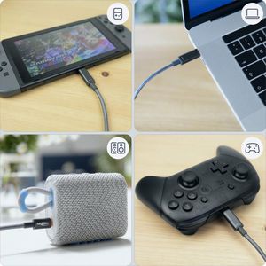 Produktbild für Ladekabel Ansmann 1700-0177, anthrazit, 0,6m