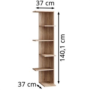 Produktbild für Bücherregal Vicco Tera, sonoma eiche