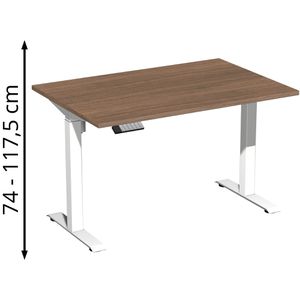 Produktbild für Schreibtisch Geramöbel Elevate Home, nussbaum / weiß