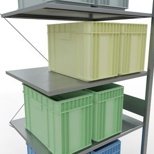 Produktbild für Anbauregal Schulte 12587, 7 Metallböden