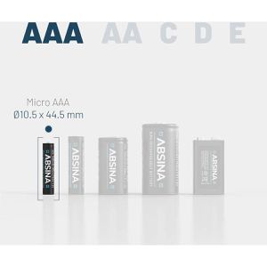 Produktbild für Akku Absina AAA Phone, 1,2 V, 800 mAh