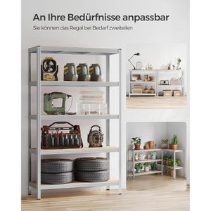 Produktbild für Schwerlastregal Songmics 5 Holzböden