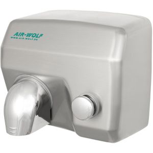 Händetrockner Air-Wolf Serie E, 10-330, Warmluft, silber