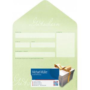 Produktbild für Gutscheinkarte notizblock24 Green Surprise, 19x9cm