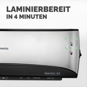Produktbild für Laminiergerät Fellowes Spectra, mit 2 Rollen, A3